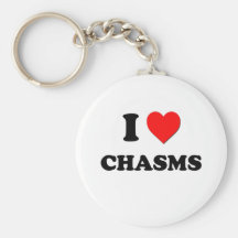 I love Chasms Key Chains