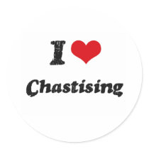 I love Chastising Sticker