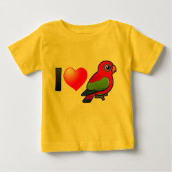 I Love Chattering Lories Baby Fine Jersey T-Shirt