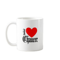 I Love Chaucer mugs