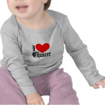 I Love Chaucer Tee Shirts
