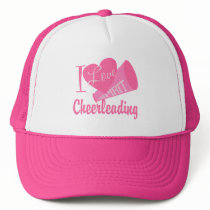 I Love Cheerleading Mesh Hats