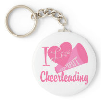 I Love Cheerleading Keychain