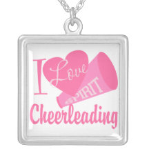 I Love Cheerleading Pendants