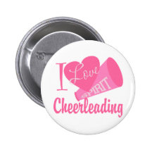 I Love Cheerleading Pin