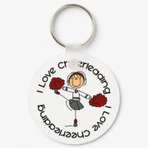 I Love Cheerleading Stick Figure Cheerleader keychains by stickfiguretown I Love Cheerleading Stick Figure Cheerleader keychains