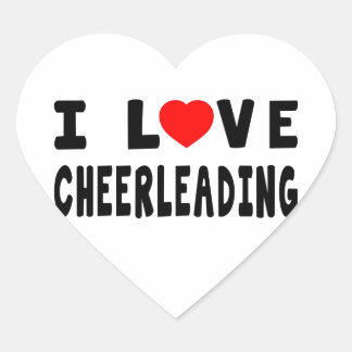 I Love Cheerleading Sticker