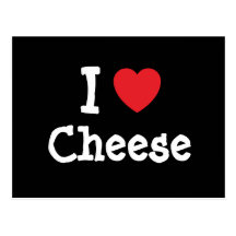 I love Cheese heart T-Shirt Postcard