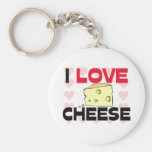 I Love Cheese Keychains
