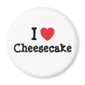 I love Cheesecake heart T-Shirt magnets