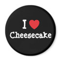 I love Cheesecake heart T-Shirt magnets