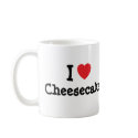 I love Cheesecake heart T-Shirt mug