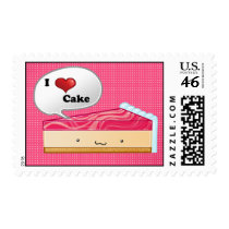 I love Cheesecake Postage Stamps