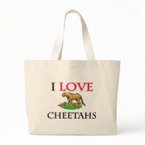 I Love Cheetahs bags