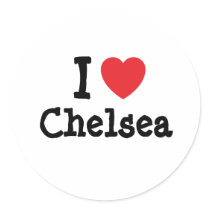 I love Chelsea heart T-Shirt stickers