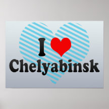 I Love Chelyabinsk, Russia Print