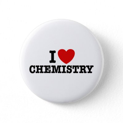 I Love Chemistry Buttons