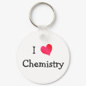 I Love Chemistry keychains