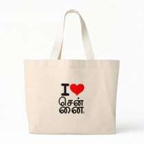 I Love Chennai Tote Bag