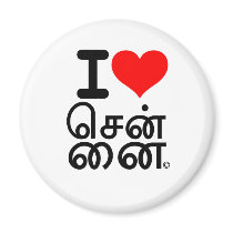 I Love Chennai magnets