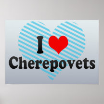 I Love Cherepovets, Russia Print