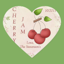 I Love Cherry Jam stickers