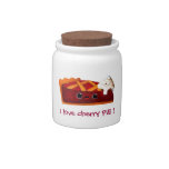 I love Cherry Pie -custom text- Candy Dishes