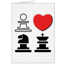 I LOVE Chess Card