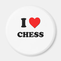 I love Chess Fridge Magnet