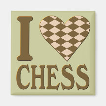 I Love Chess Magnet