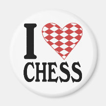 I Love Chess Magnet