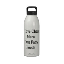 I Love Chess More Than Fatty Foods Water Bottles