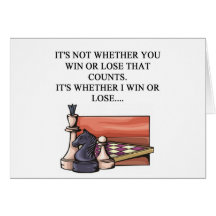 i love chess player card