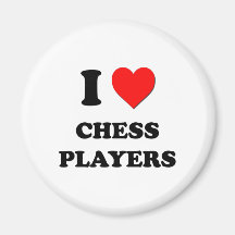I love Chess Players Magnets
