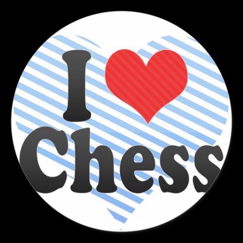 I Love Chess Stickers