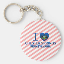 I Love Chester Springs, PA Key Chain
