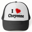 I Love Cheyenne hats