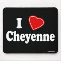 I Love Cheyenne mousepads