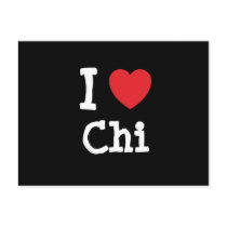 I love Chi heart custom personalized postcards by funnycustomtshirts I love Chi heart custom personalized postcards