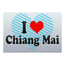 I Love Chiang Mai, Thailand Print - Poster