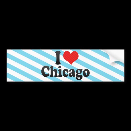 I Love Chicago Bumper Stickers