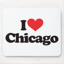 I Love Chicago Mouse Mats