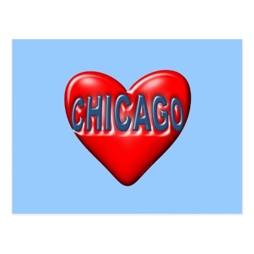 I Love Chicago Postcard  Zazzle
