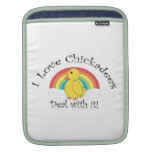 I love chickadees deal with it iPad sleeve