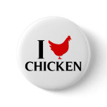 I Love Chicken buttons