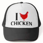 I Love Chicken hats