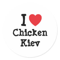 I love Chicken Kiev heart T-Shirt stickers by funnycustomtshirts I love Chicken Kiev heart T-Shirt stickers