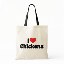 I Love Chickens Tote Bag