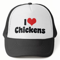 I Love Chickens Trucker Hats