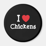 I love Chickens heart custom personalized Magnet
